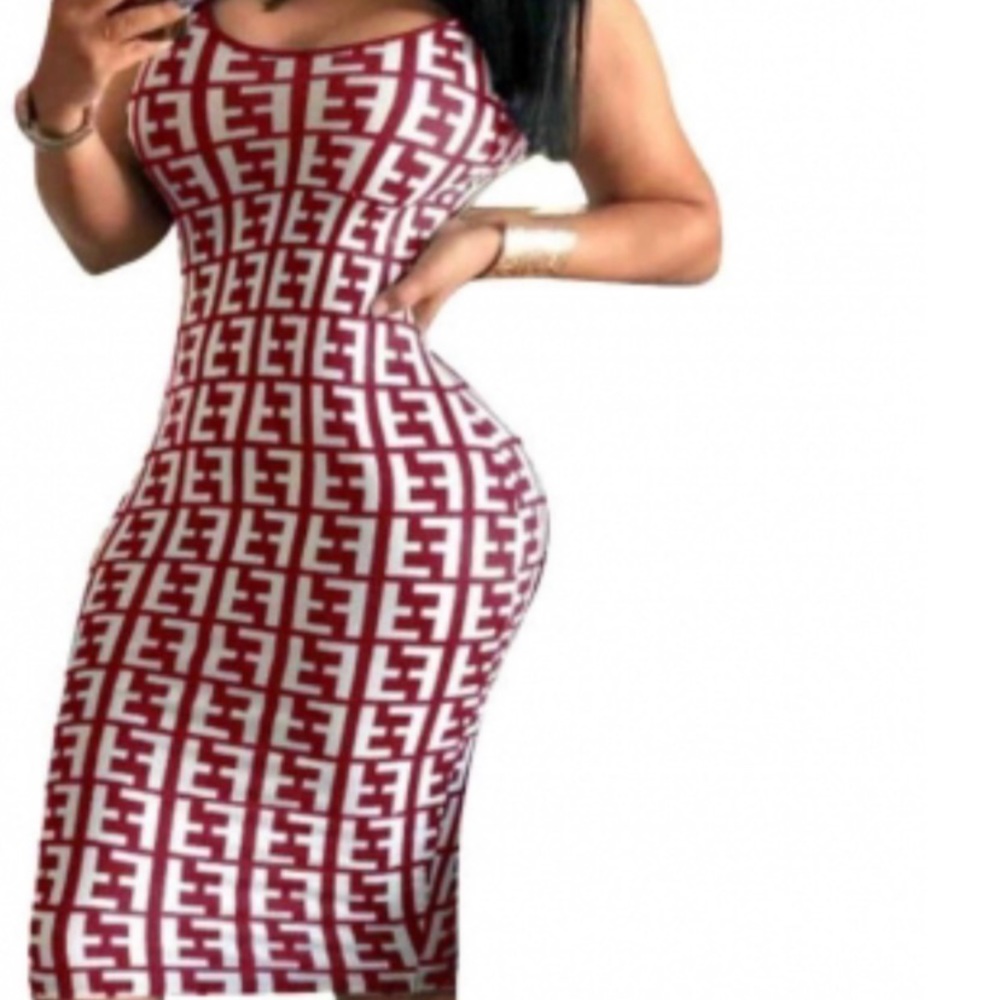 FF printed dress body con in XL Medium and small